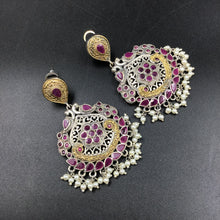 Danglers Oxidized Earring 4700-59 - Dazzles Jewellery