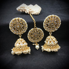 White Polki Necklace Set - Dazzles Jewellery