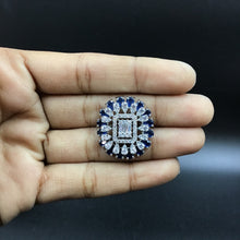 Silver Polish Zircon/AD Earring 6720-69 - Dazzles Jewellery