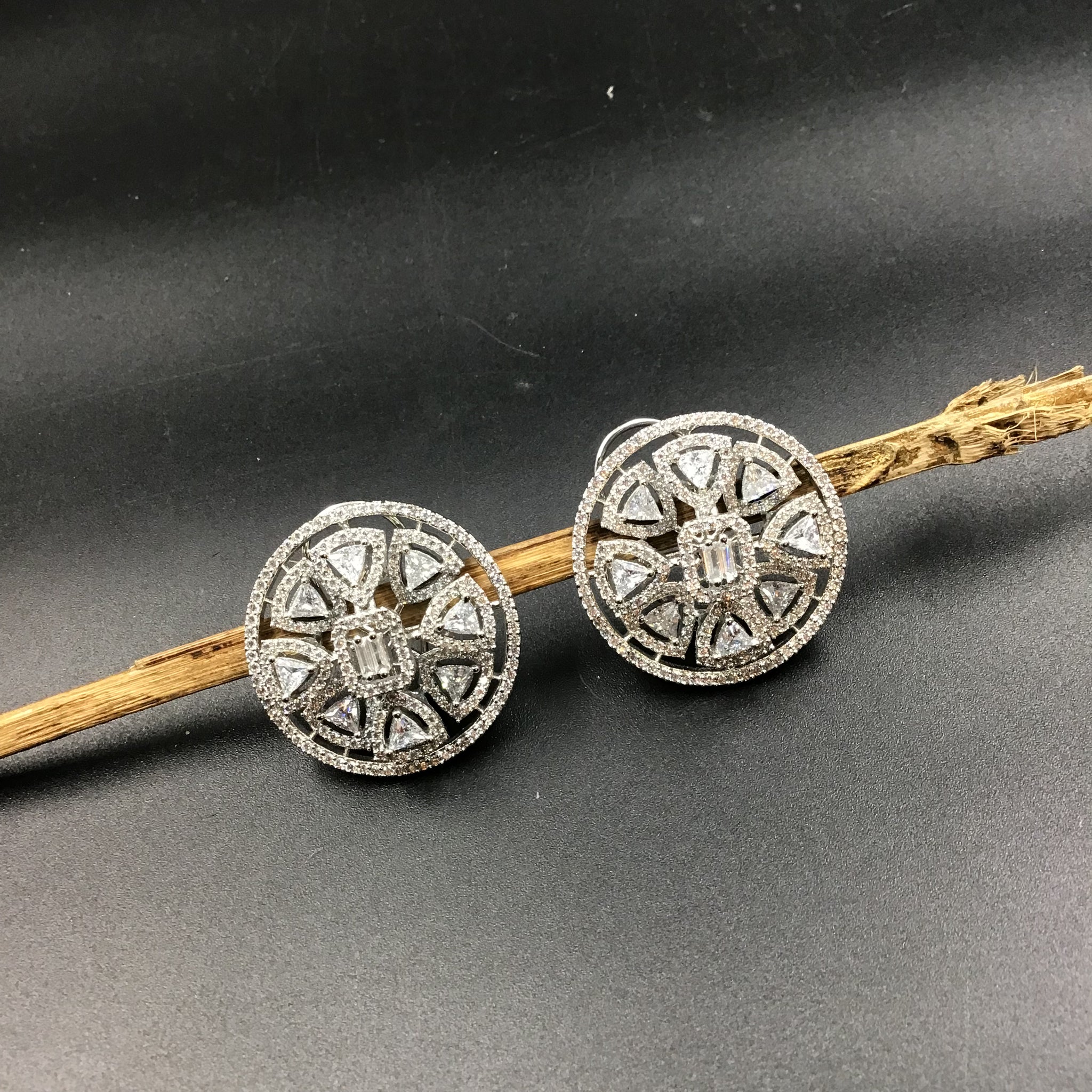Silver Zircon/AD Earring - Dazzles Jewellery