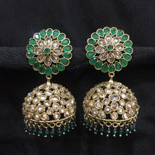 Jhumki Antique Earring 3968-28 - Dazzles Jewellery