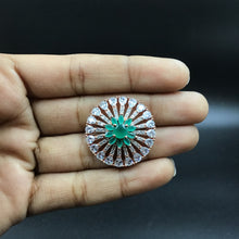 Green Zircon/AD Earring - Dazzles Jewellery