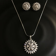 Zircon/AD Pendant Set  1156-69 - Dazzles Jewellery
