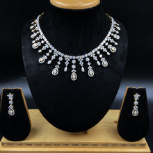 Round Neck Zircon/AD Necklace Set 6191-08 - Dazzles Jewellery