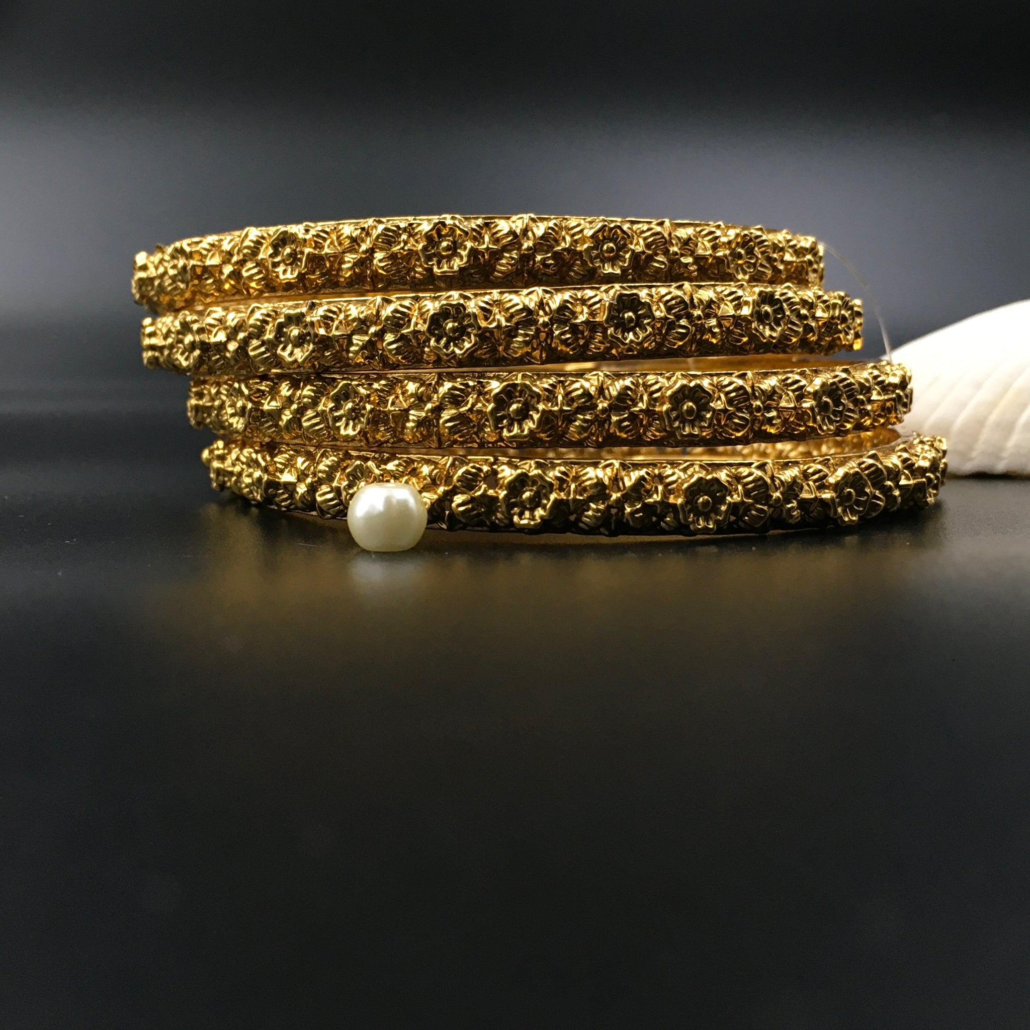 Gold Bangles/Kada - Dazzles Jewellery