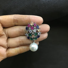 Zircon/AD Earring 1372-69 - Dazzles Jewellery