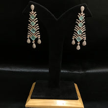 Zircon/AD Earring 1098-69 - Dazzles Jewellery
