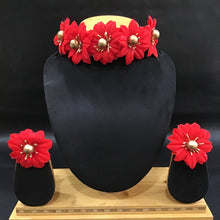 Flower Jewellery Set 5521-100 - Dazzles Jewellery