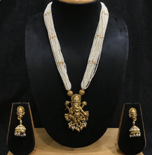 Medium Temple Pendant Set 3641-28 - Dazzles Jewellery