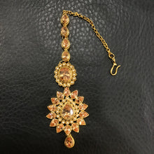 Kundan Polki Maang Tikka 5185-21 - Dazzles Jewellery