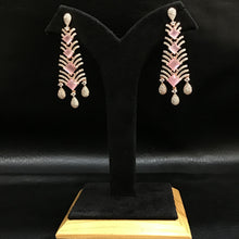 Zircon/AD Earring 1098-69 - Dazzles Jewellery