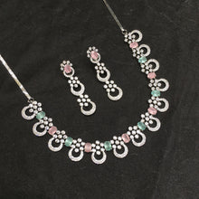 Round Neck Zircon/AD Necklace Set 5930-69 - Dazzles Jewellery