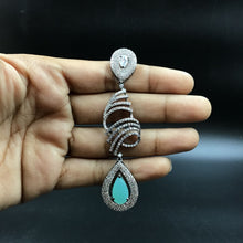 Mint Green Zircon/AD Earring - Dazzles Jewellery