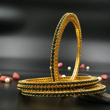 Green Bangles/Kada - Dazzles Jewellery