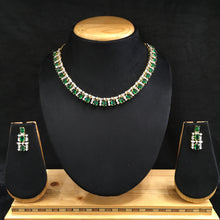 Round Neck Zircon/AD Necklace Set 6194-08 - Dazzles Jewellery