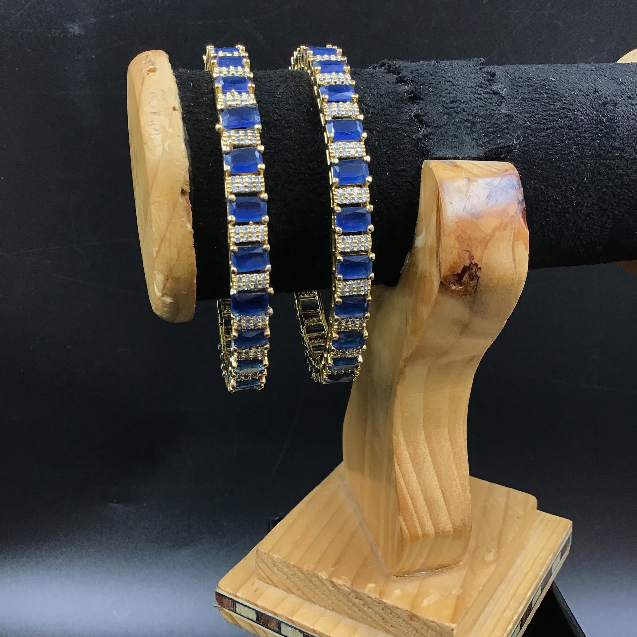 Blue Bangles/Kada - Dazzles Jewellery