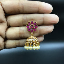 Gold Plated Round Necklace Set 1596-01 - Dazzles Jewellery