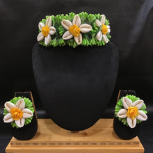 Flower Jewellery Set 5515-100 - Dazzles Jewellery