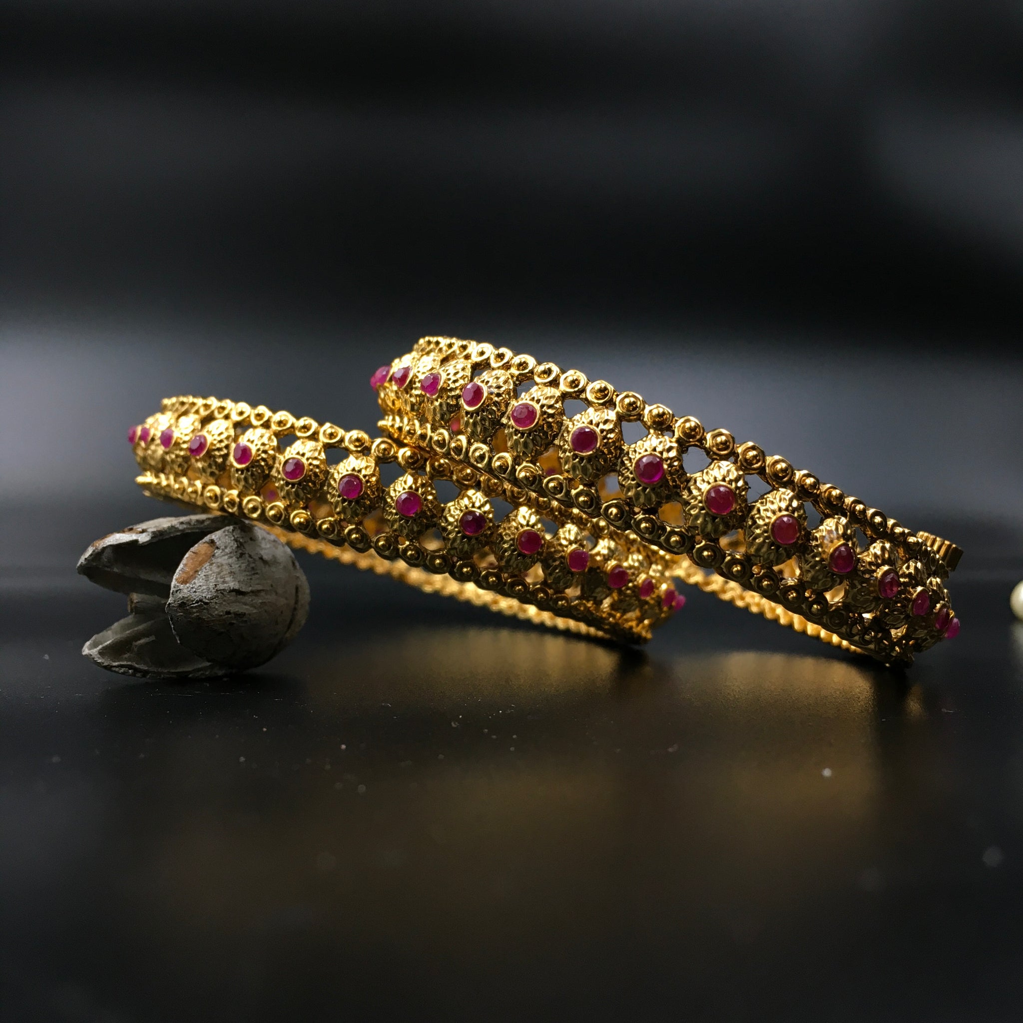 Ruby Bangles/Kada - Dazzles Jewellery
