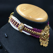 Choker Antique Necklace Set 3568-28 - Dazzles Jewellery