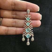 Zircon/AD Earring 1098-69 - Dazzles Jewellery
