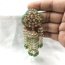 Green Antique Earrings 15740-2887 - Dazzles Jewellery