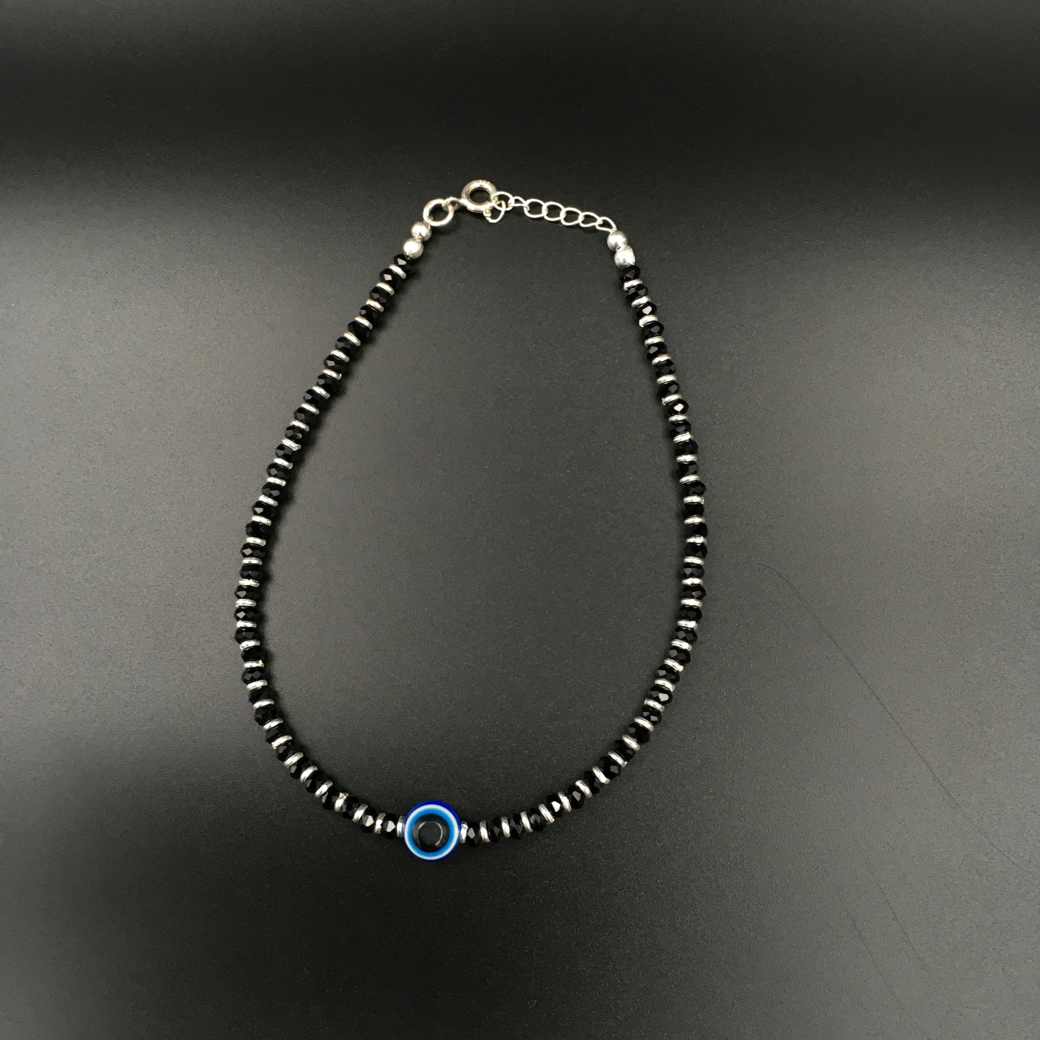 Blue Silver Payal 14785 - Dazzles Jewellery