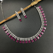 Round Neck Zircon/AD Necklace Set 3152-11 - Dazzles Jewellery