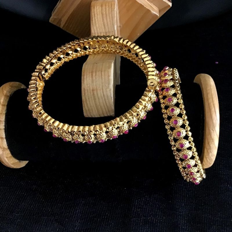 Ruby Bangles/Kada 1692-5757 - Dazzles Jewellery