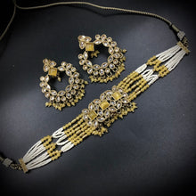 Choker Antique Necklace Set 7173-33 - Dazzles Jewellery