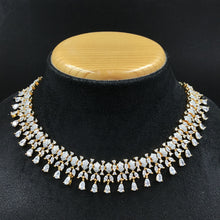 Round Neck Zircon/AD Necklace Set 7327-68 - Dazzles Jewellery