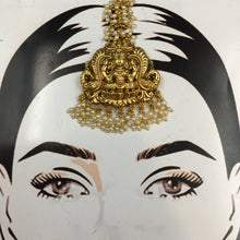 Antique Gold Polish Maang Tikka 3813-28 - Dazzles Jewellery