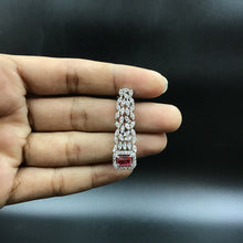 Round Neck Zircon/AD Necklace Set 5934-69 - Dazzles Jewellery