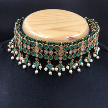 Choker Polki Necklace Set 4886-21 - Dazzles Jewellery