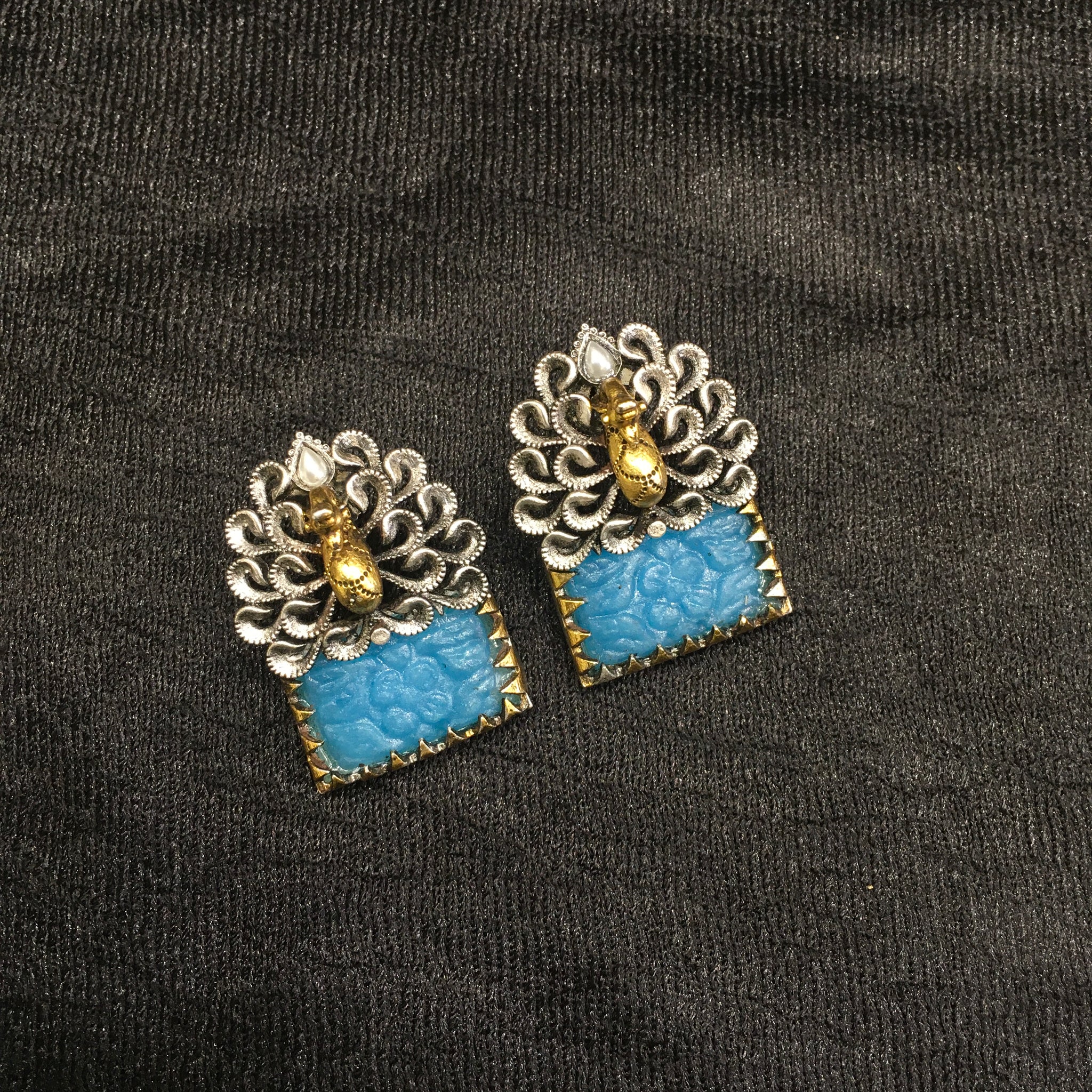 Light Earring Oxidized Earring 4467-82 - Dazzles Jewellery