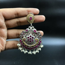 Danglers Oxidized Earring 4700-59 - Dazzles Jewellery