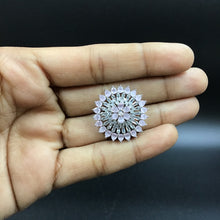 Silver Polish Zircon/AD Tops Studs 6707-69 - Dazzles Jewellery