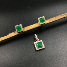 Light Zircon/AD Pendant Set 5592-69 - Dazzles Jewellery