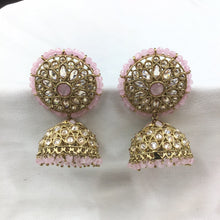 Pink Antique Earrings 17984-5166 - Dazzles Jewellery