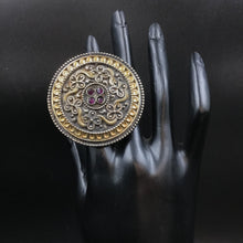 Silver Oxidized Ring 3564 - Dazzles Jewellery