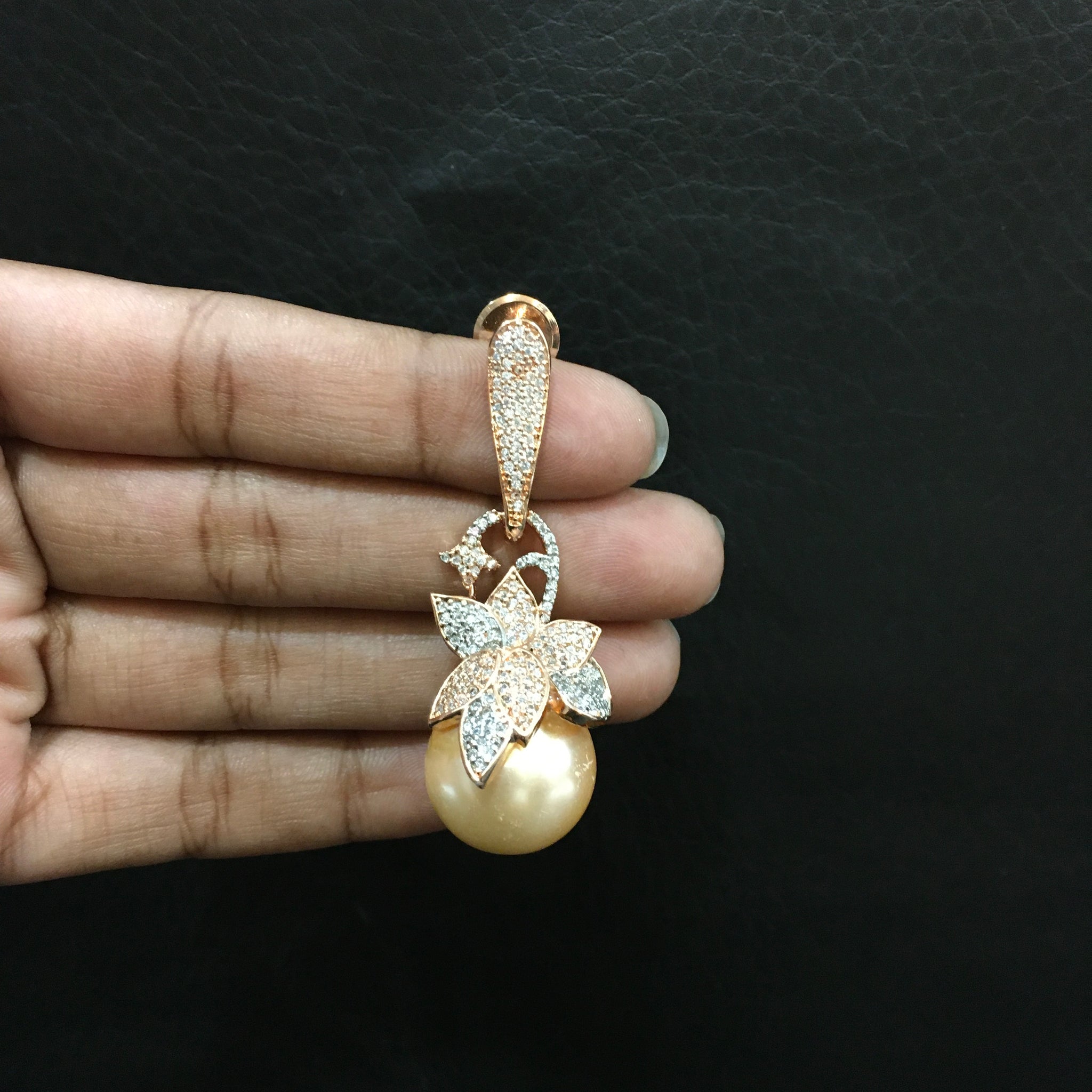 Light Zircon/AD Earring 4182-69 - Dazzles Jewellery