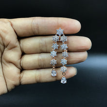 Rose Gold Zircon/AD Necklace Set 7611-1195 - Dazzles Jewellery