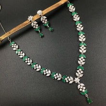Round Neck Zircon/AD Necklace Set 3154-11 - Dazzles Jewellery