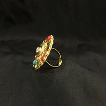 Antique Gold Finish Ring 4016-28 - Dazzles Jewellery