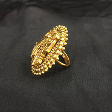 Antique Gold Finish Ring 4543-1 - Dazzles Jewellery