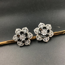Silver Polish Zircon/AD Earring 6687-69 - Dazzles Jewellery