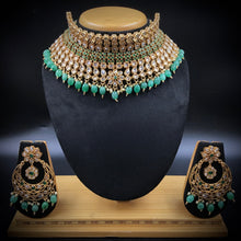 Green Polki choker  4986-9051 - Dazzles Jewellery