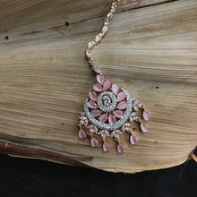 Zircon/AD Maang Tikka 1198-69 - Dazzles Jewellery