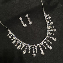 Round Neck Zircon/AD Necklace Set 6191-08 - Dazzles Jewellery