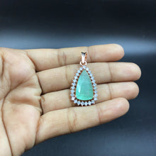 Light Zircon/AD Pendant Set 6681-28 - Dazzles Jewellery